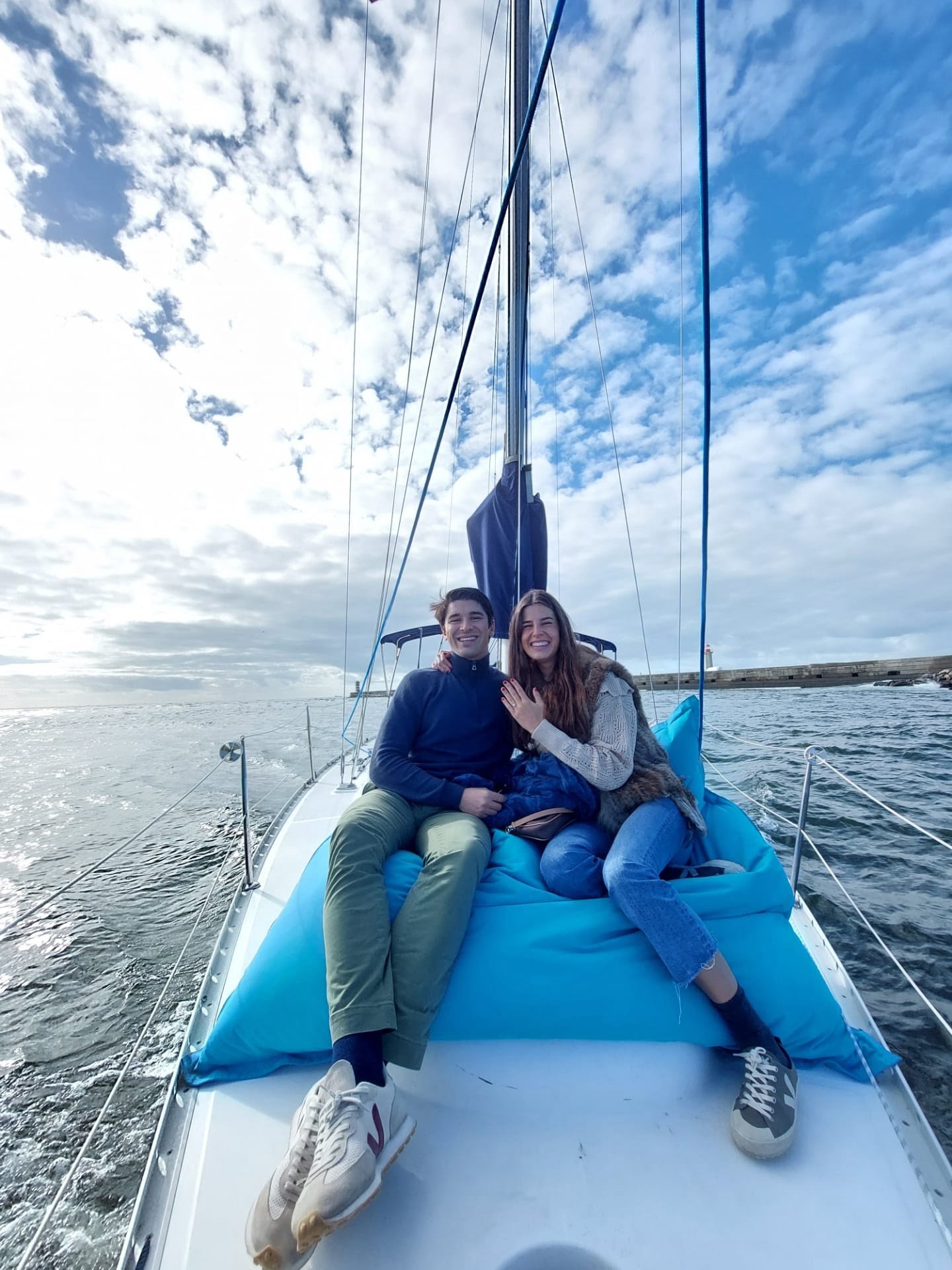 We begin this romantic chapter at Marina da Afurada