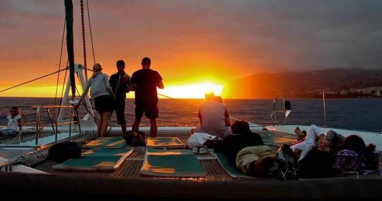 Take this opportunity to watch the most beautiful sunset while you are on a board of a Catamaran.