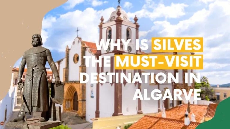 Video cover 'Why is Silves the must-visit destination in Algarve' with a cathedral and a statue