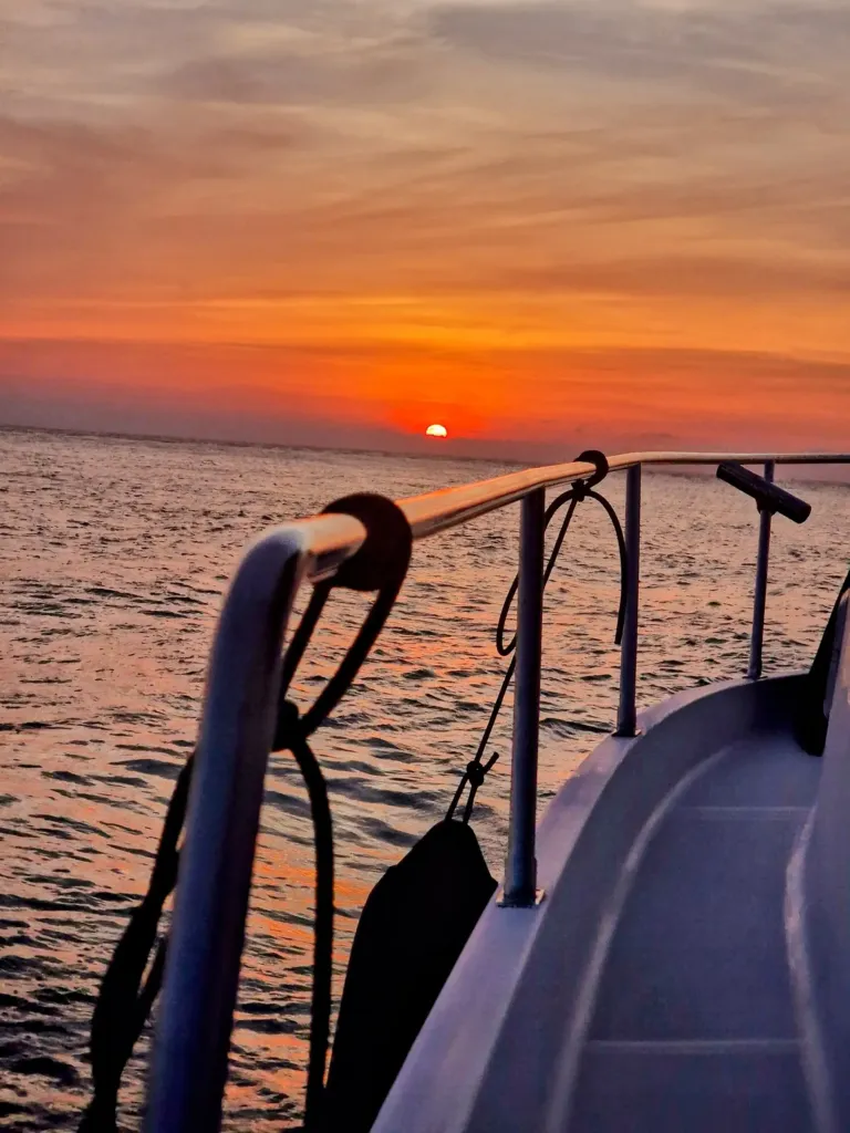Shared tour at sunset