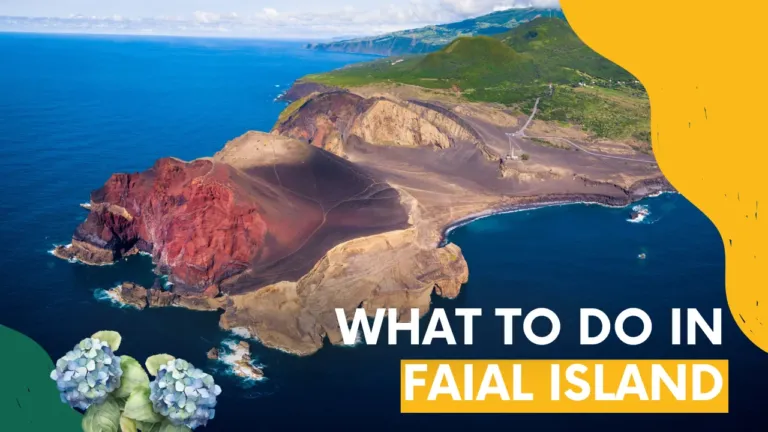 Video cover 'What to do in Faial Island' with a volcanic crater and coast