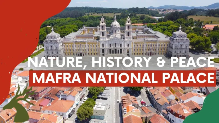 Video cover 'Mafra National Palace – nature, history & peace' with an aerial view of the palace