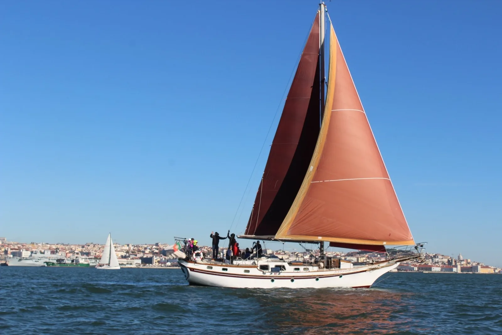 Afternoon on a Vintage Sailboat