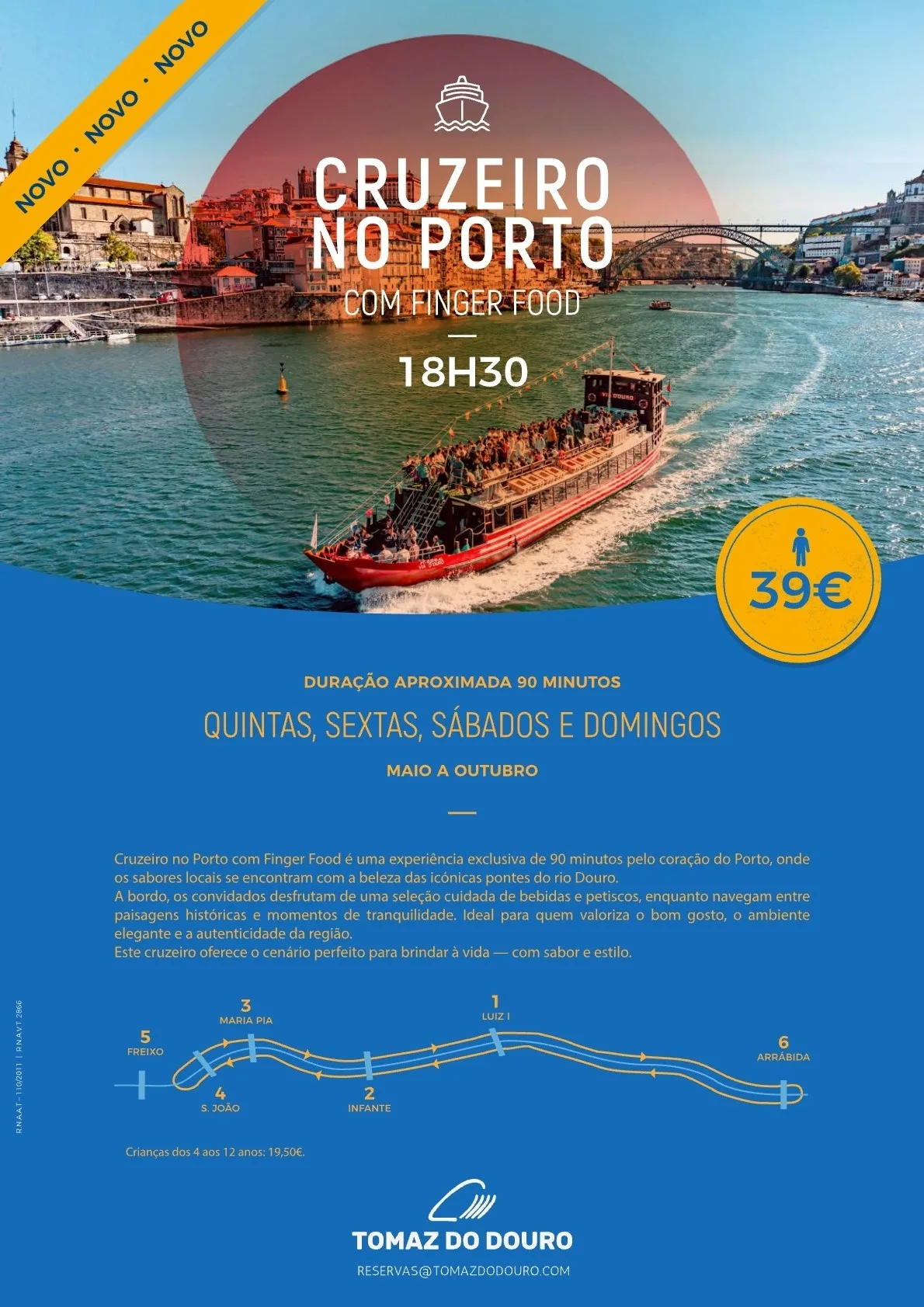 Cruzeiro no Porto com Finger Food
